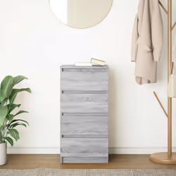 vidaXL Sideboard Grey Sonoma 37.5x35x76 cm Engineered Wood storage cabinet