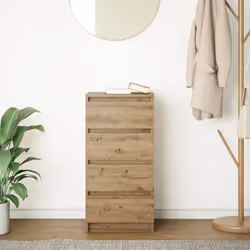 vidaXL Sideboard Artisan Oak 37.5x35x76 cm Engineered Wood storage cabinet