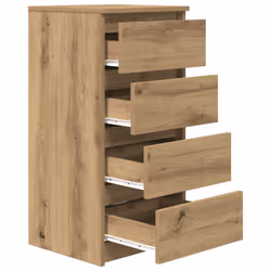 vidaXL Sideboard Artisan Oak 37.5x35x76 cm Engineered Wood storage cabinet - Additional view 4