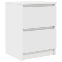 vidaXL TV Cabinet Smoked Oak 40x35x54 cm Engineered Wood tv stand tv sideboard - white