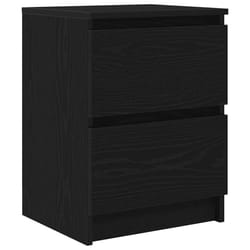 vidaXL TV Cabinet Smoked Oak 40x35x54 cm Engineered Wood tv stand tv sideboard - black