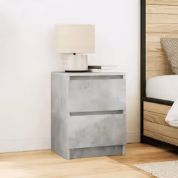 vidaXL TV Cabinet Smoked Oak 40x35x54 cm Engineered Wood tv stand tv sideboard - concrete grey