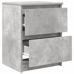 vidaXL TV Cabinet Smoked Oak 40x35x54 cm Engineered Wood tv stand tv sideboard - concrete grey - Additional view 4