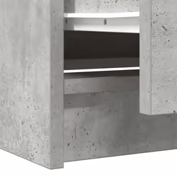 vidaXL TV Cabinet Smoked Oak 40x35x54 cm Engineered Wood tv stand tv sideboard - concrete grey - Additional view 9