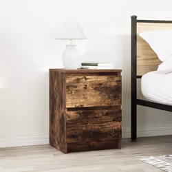 vidaXL TV Cabinet Smoked Oak 40x35x54 cm Engineered Wood tv stand tv sideboard - smoked oak