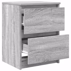vidaXL TV Cabinet Smoked Oak 40x35x54 cm Engineered Wood tv stand tv sideboard - grey sonoma - Additional view 4