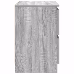 vidaXL TV Cabinet Smoked Oak 40x35x54 cm Engineered Wood tv stand tv sideboard - grey sonoma - Additional view 6