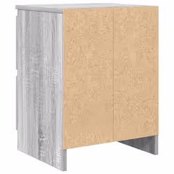 vidaXL TV Cabinet Smoked Oak 40x35x54 cm Engineered Wood tv stand tv sideboard - grey sonoma - Additional view 7