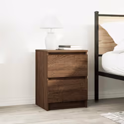 vidaXL TV Cabinet Smoked Oak 40x35x54 cm Engineered Wood tv stand tv sideboard - brown oak