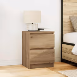 vidaXL TV Cabinet Smoked Oak 40x35x54 cm Engineered Wood tv stand tv sideboard - artisian oak