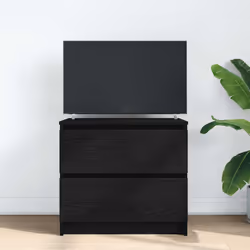 vidaXL TV Cabinet Black 60x35x54 cm Engineered Wood tv stand tv stand cabinet