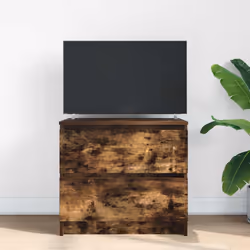 vidaXL TV Cabinet Smoked Oak 60x35x54 cm Engineered Wood tv stand
