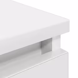 vidaXL TV Cabinet Black 100x35x54 cm Engineered Wood tv stand tv sideboard - white - Additional view 8