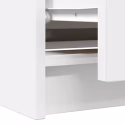 vidaXL TV Cabinet Black 100x35x54 cm Engineered Wood tv stand tv sideboard - white - Additional view 9