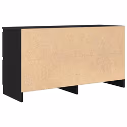 vidaXL TV Cabinet Black 100x35x54 cm Engineered Wood tv stand tv sideboard - black - Additional view 7
