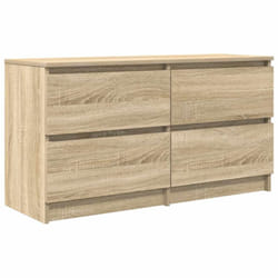 vidaXL TV Cabinet Black 100x35x54 cm Engineered Wood tv stand tv sideboard - sonoma oak