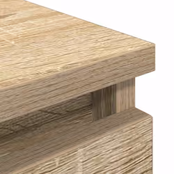 vidaXL TV Cabinet Black 100x35x54 cm Engineered Wood tv stand tv sideboard - sonoma oak - Additional view 8