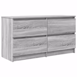 vidaXL TV Cabinet Black 100x35x54 cm Engineered Wood tv stand tv sideboard - grey sonoma