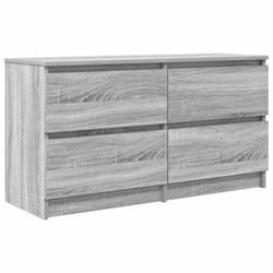 vidaXL TV Cabinet Black 100x35x54 cm Engineered Wood tv stand tv sideboard - grey sonoma