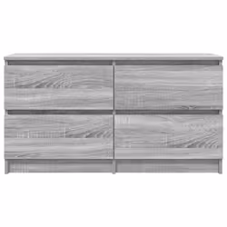 vidaXL TV Cabinet Black 100x35x54 cm Engineered Wood tv stand tv sideboard - grey sonoma - Additional view 5