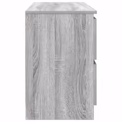 vidaXL TV Cabinet Black 100x35x54 cm Engineered Wood tv stand tv sideboard - grey sonoma - Additional view 6
