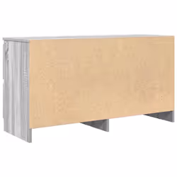 vidaXL TV Cabinet Black 100x35x54 cm Engineered Wood tv stand tv sideboard - grey sonoma - Additional view 7