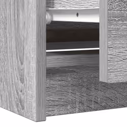 vidaXL TV Cabinet Black 100x35x54 cm Engineered Wood tv stand tv sideboard - grey sonoma - Additional view 9