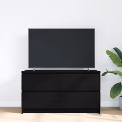 vidaXL TV Cabinet Black 100x35x54 cm Engineered Wood tv stand tv sideboard