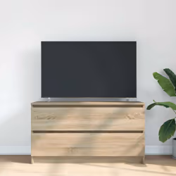 vidaXL TV Cabinet Sonoma Oak 100x35x54 cm Engineered Wood tv stand