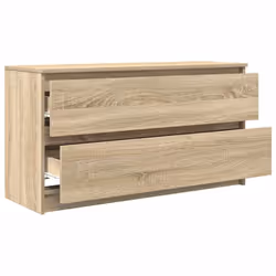 vidaXL TV Cabinet Sonoma Oak 100x35x54 cm Engineered Wood tv stand - Additional view 4