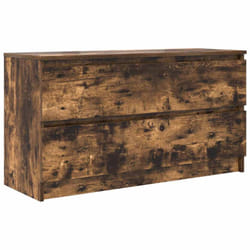 vidaXL TV Cabinet Smoked Oak 100x35x54 cm Engineered Wood tv stand