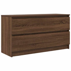 vidaXL TV Cabinet Brown Oak 100x35x54 cm Engineered Wood tv stand tv sideboard