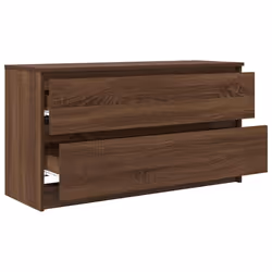 vidaXL TV Cabinet Brown Oak 100x35x54 cm Engineered Wood tv stand tv sideboard - Additional view 4