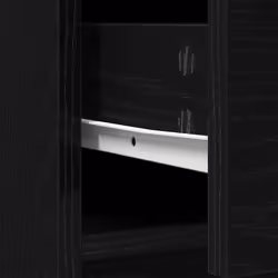 vidaXL Sideboard with Drawers and Doors Black Oak 70.5x34x74.5 cm - black oak - Additional view 10