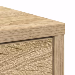 vidaXL Sideboard with Drawers and Doors Black Oak 70.5x34x74.5 cm - sonoma oak - Additional view 8