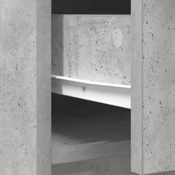 vidaXL Sideboard with Drawers and Doors Black Oak 70.5x34x74.5 cm - concrete grey - Additional view 10