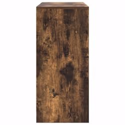 vidaXL Sideboard with Drawers and Doors Black Oak 70.5x34x74.5 cm - smoked oak - Additional view 6