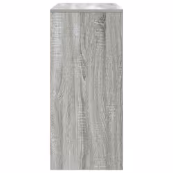 vidaXL Sideboard with Drawers and Doors Black Oak 70.5x34x74.5 cm - grey sonoma - Additional view 6