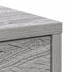 vidaXL Sideboard with Drawers and Doors Black Oak 70.5x34x74.5 cm - grey sonoma - Additional view 8