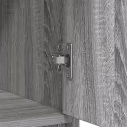 vidaXL Sideboard with Drawers and Doors Black Oak 70.5x34x74.5 cm - grey sonoma - Additional view 9