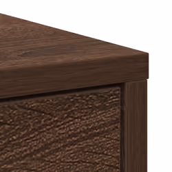 vidaXL Sideboard with Drawers and Doors Black Oak 70.5x34x74.5 cm - brown oak - Additional view 8