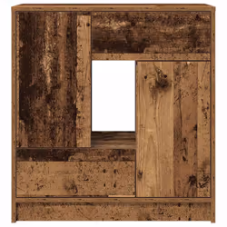 vidaXL Sideboard with Drawers and Doors Black Oak 70.5x34x74.5 cm - old wood - Additional view 5