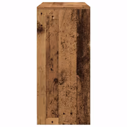 vidaXL Sideboard with Drawers and Doors Black Oak 70.5x34x74.5 cm - old wood - Additional view 6