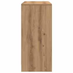 vidaXL Sideboard with Drawers and Doors Black Oak 70.5x34x74.5 cm - artisan oak - Additional view 6