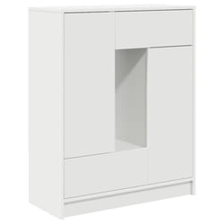 vidaXL Sideboard with Drawers and Doors Brown Oak 73x31x90 cm storage cabinet - white