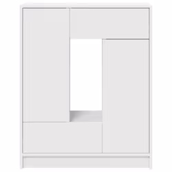 vidaXL Sideboard with Drawers and Doors Brown Oak 73x31x90 cm storage cabinet - white - Additional view 5