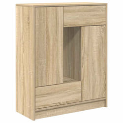 vidaXL Sideboard with Drawers and Doors Brown Oak 73x31x90 cm storage cabinet - sonoma oak