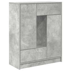 vidaXL Sideboard with Drawers and Doors Brown Oak 73x31x90 cm storage cabinet - concrete grey