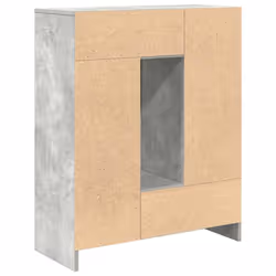 vidaXL Sideboard with Drawers and Doors Brown Oak 73x31x90 cm storage cabinet - concrete grey - Additional view 7