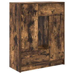 vidaXL Sideboard with Drawers and Doors Brown Oak 73x31x90 cm storage cabinet - smoked oak